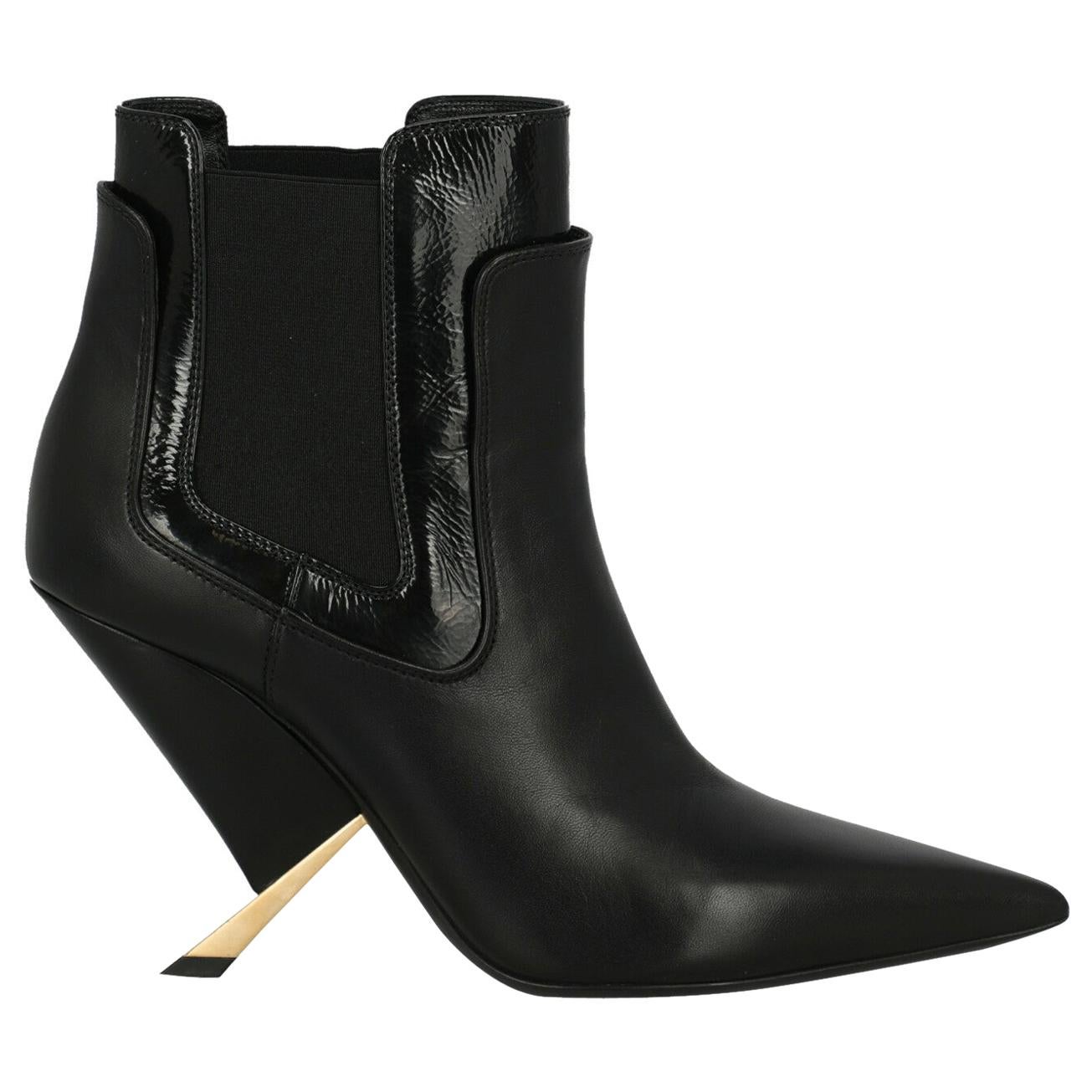 Casadei Woman Ankle boots Black Leather IT 40 For Sale