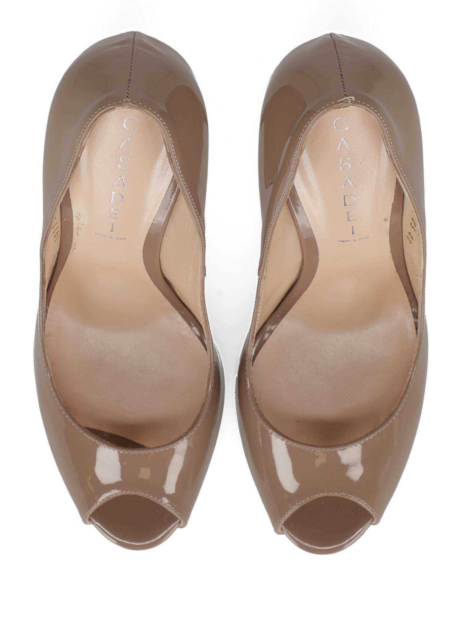 Casadei Woman Pumps Beige Leather US 10 For Sale 1