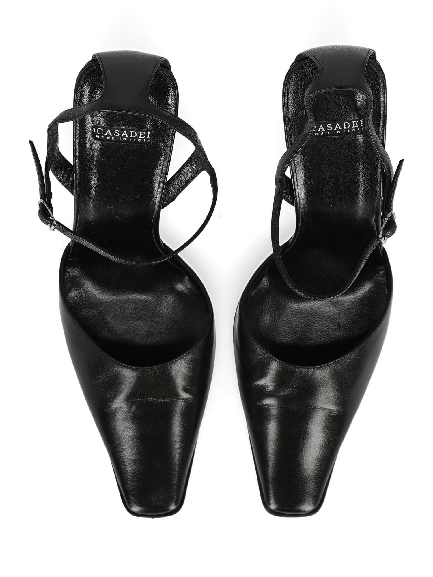 Casadei Woman Pumps Black Leather US 8 For Sale 1