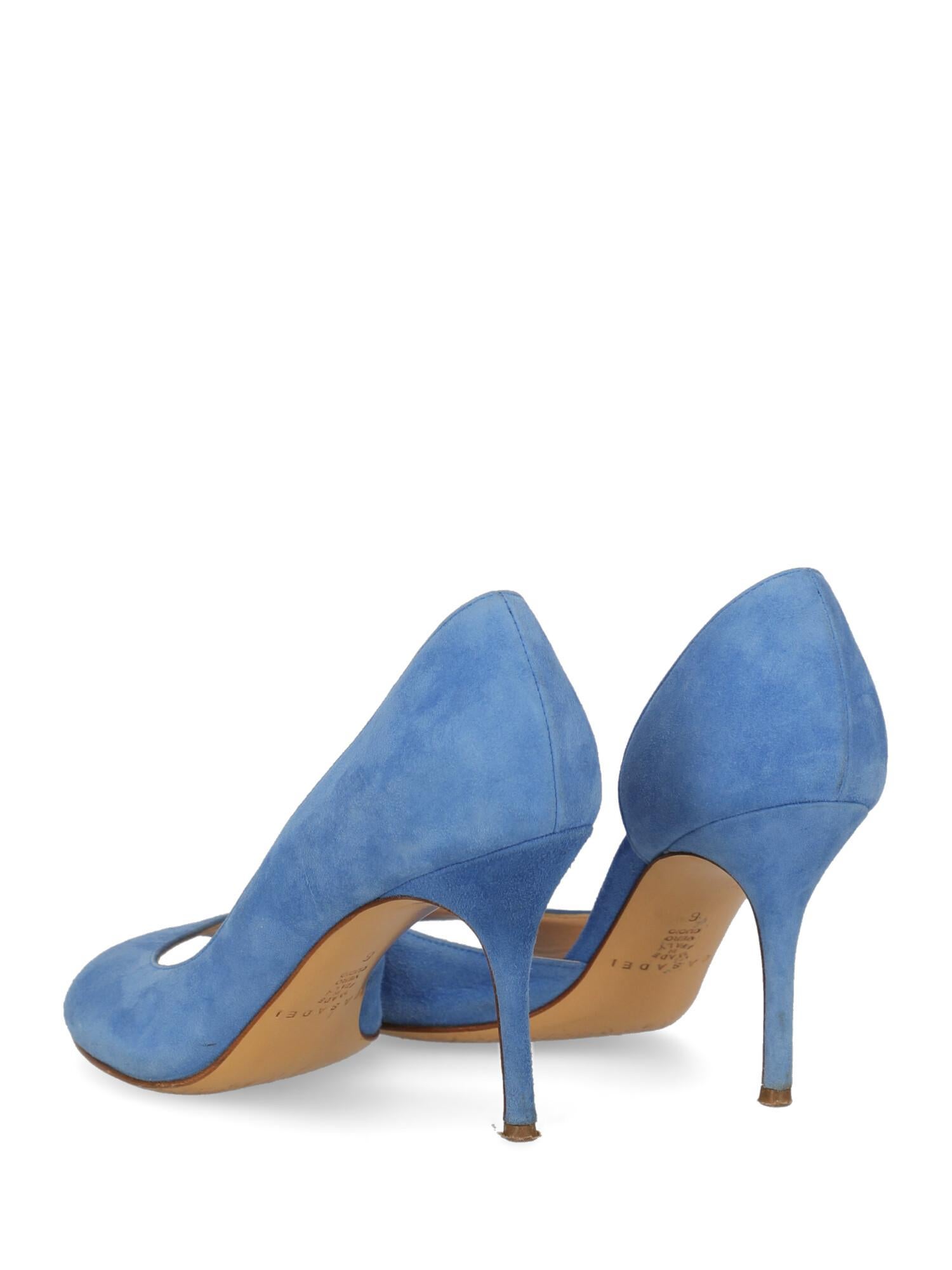 Casadei Woman Pumps Blue Leather US 6 In Fair Condition For Sale In Milan, IT