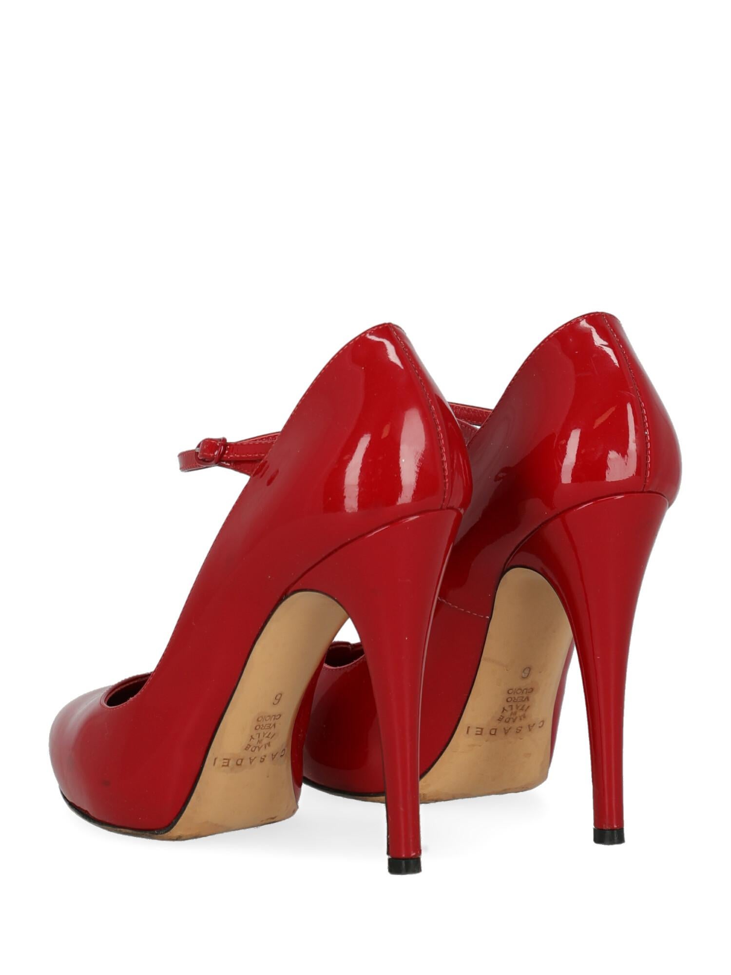 Women's Casadei Woman Pumps Red Leather IT 36 For Sale