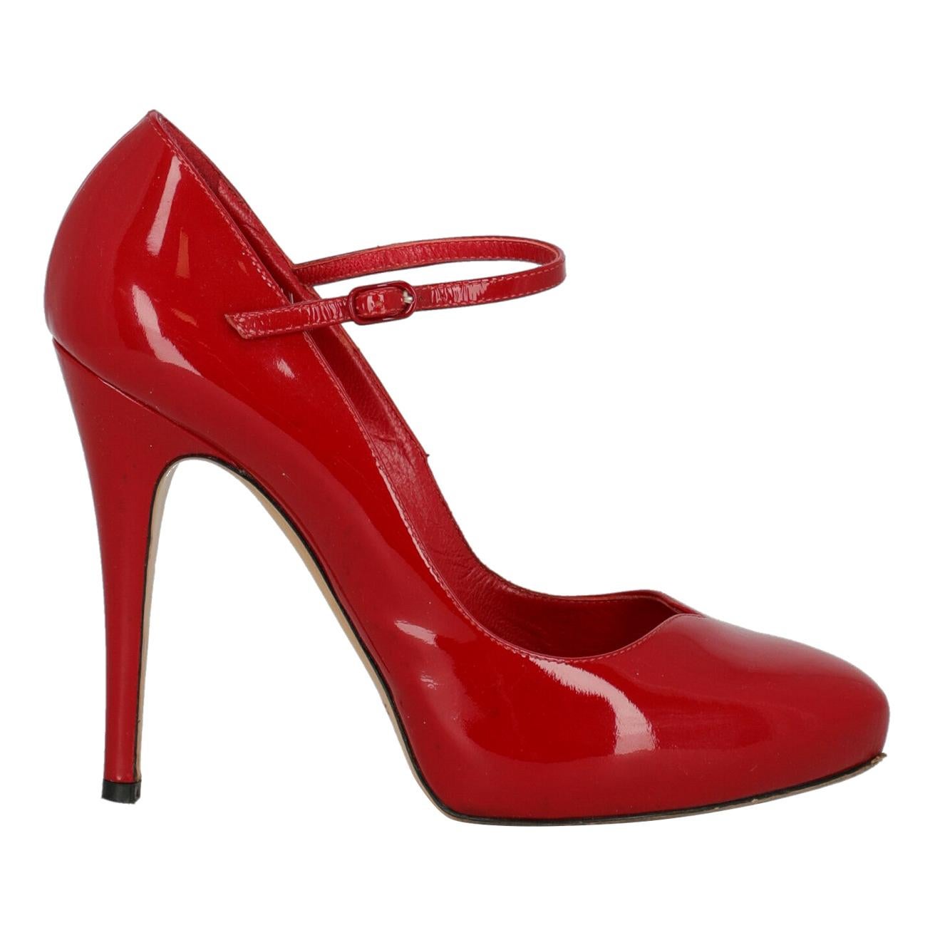 Casadei Woman Pumps Red Leather IT 36 For Sale at 1stDibs