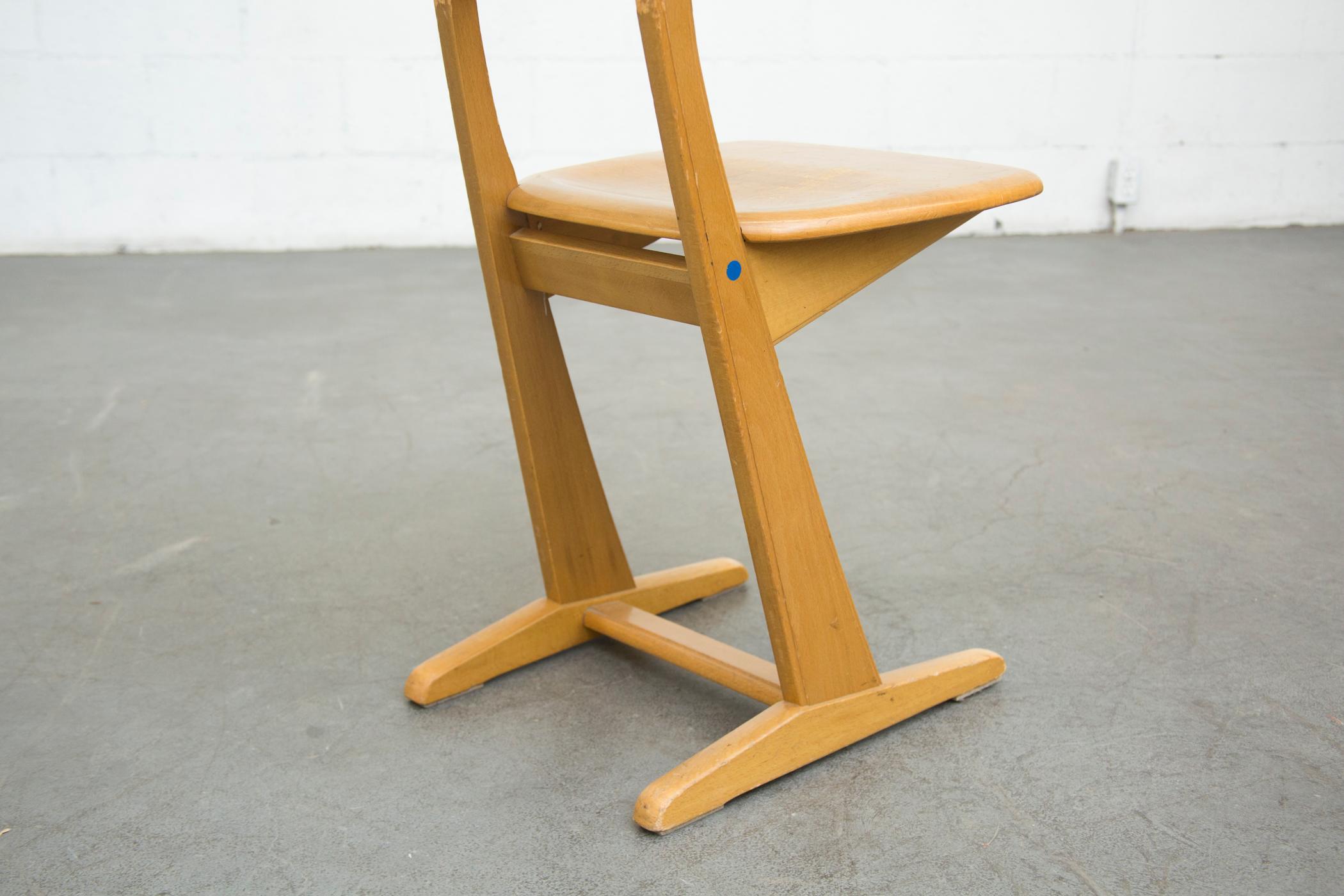 Mid-20th Century Casala Blonde Wood Chairs