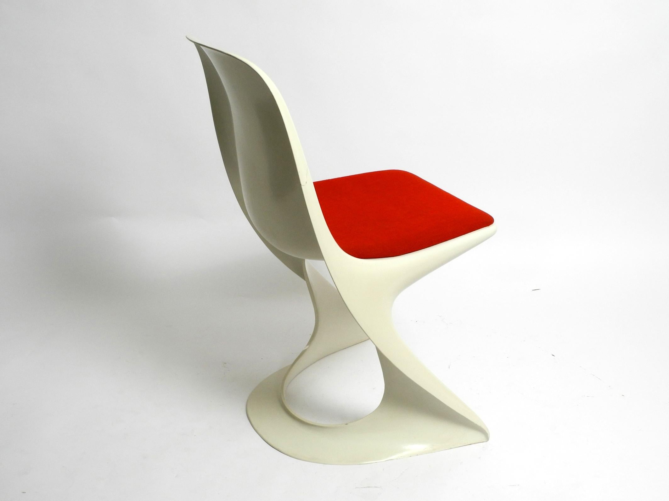 Casala Chair Model 2001/2002 from the 1970s with Original Red Fabric Upholstery 6