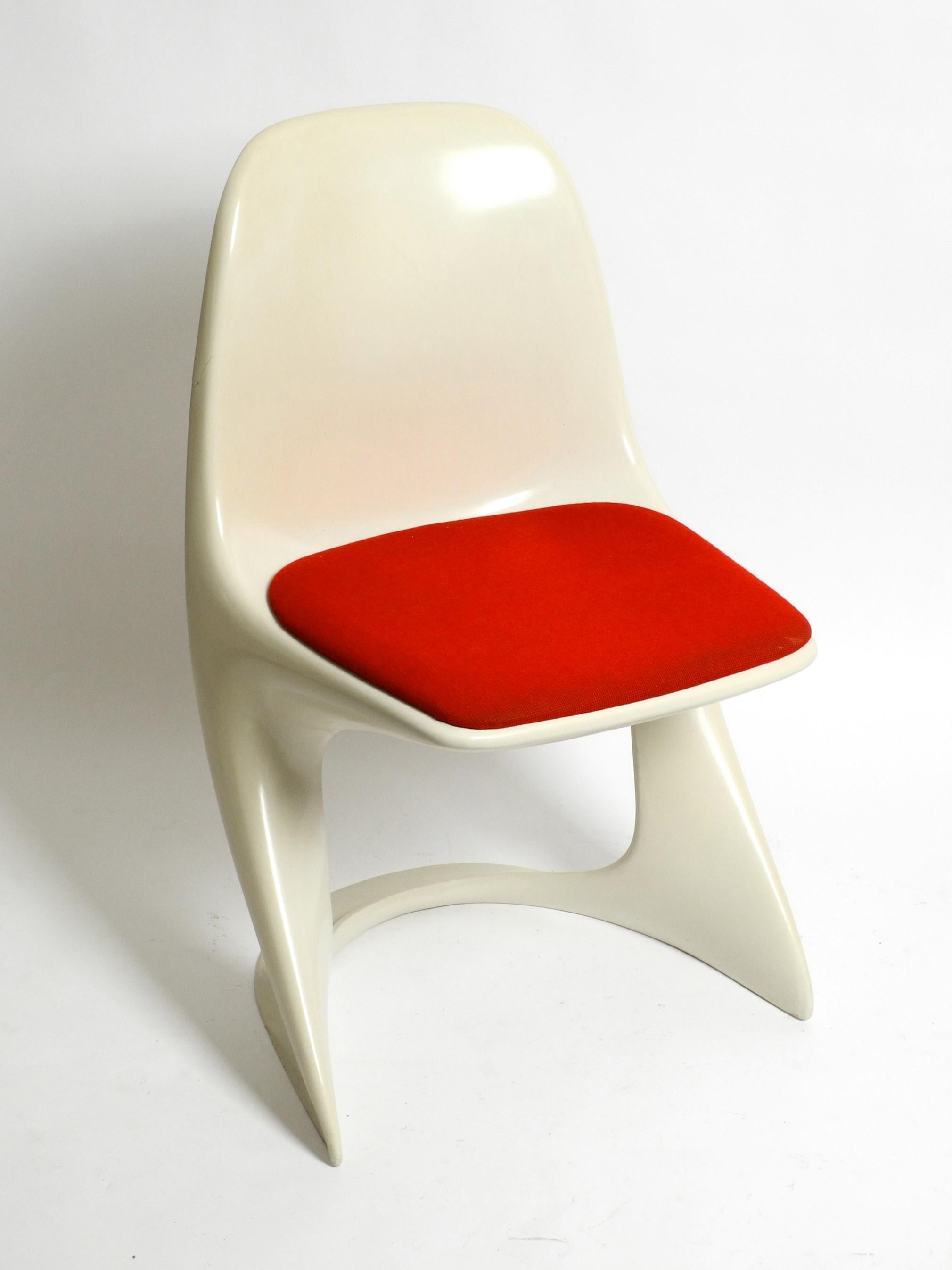 Casala Chair Model 2001/2002 from the 1970s with Original Red Fabric Upholstery 8