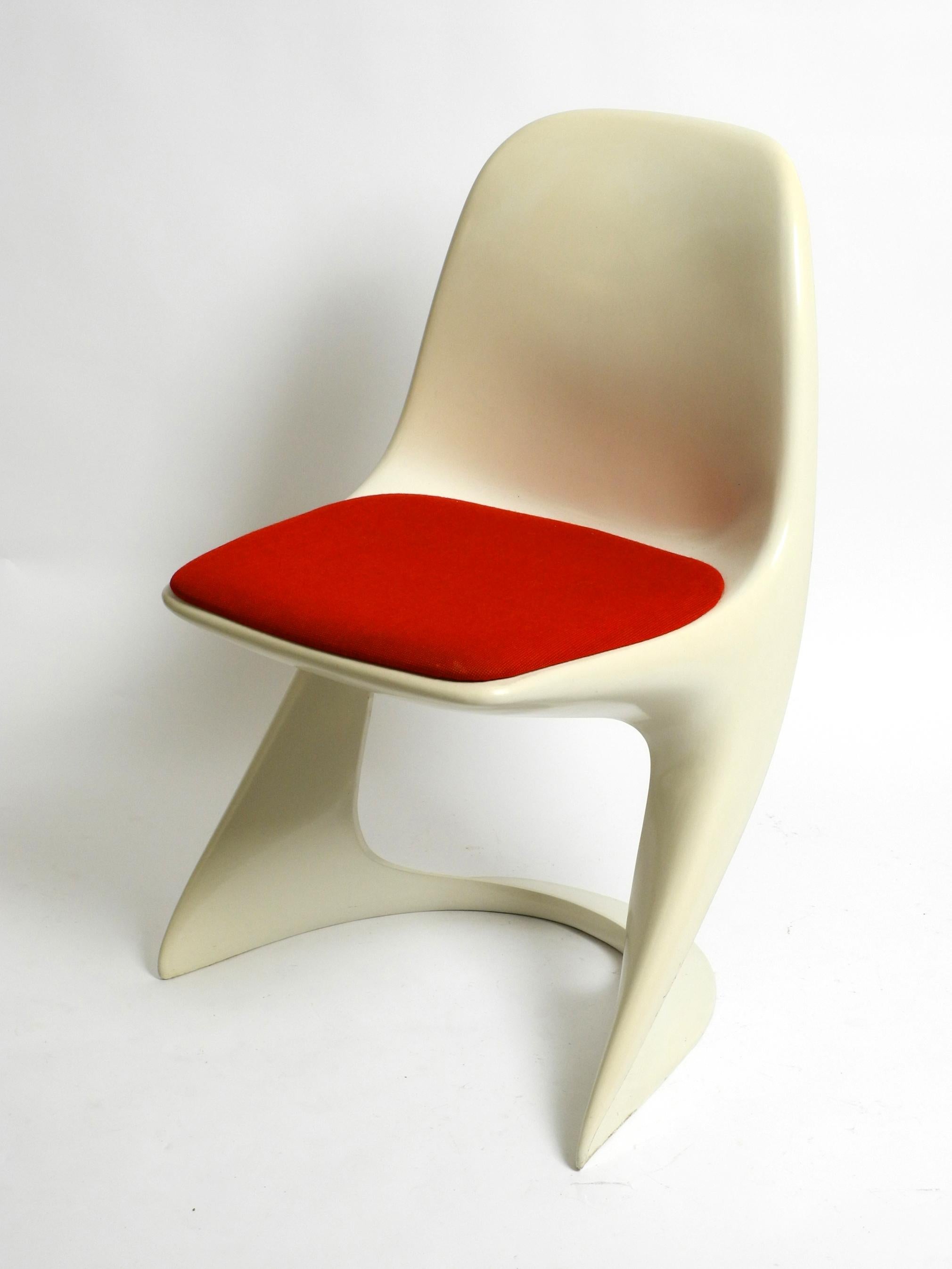 Space Age Casala Chair Model 2001/2002 from the 1970s with Original Red Fabric Upholstery