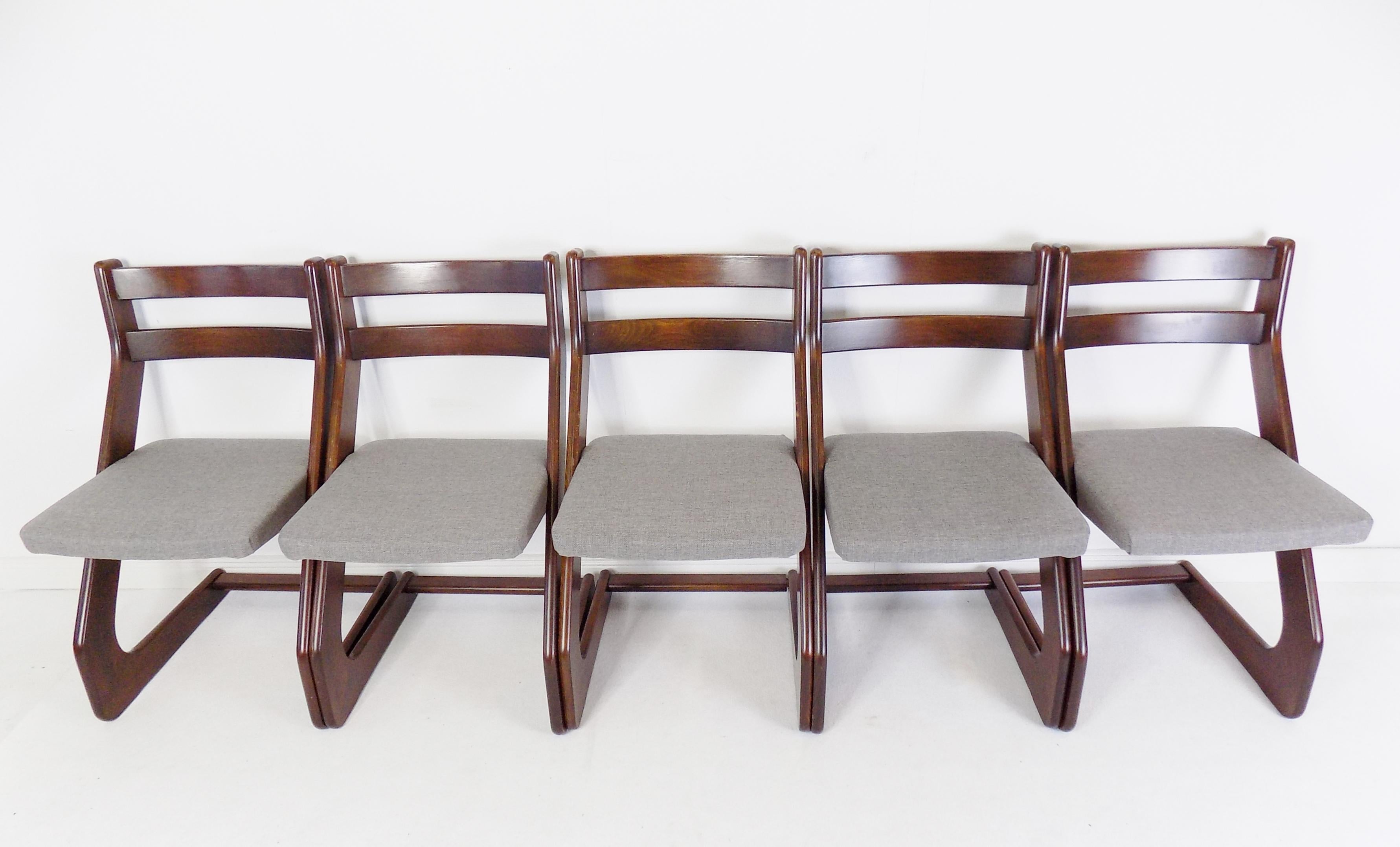 Mid-Century Modern Casala Dining Chairs Set of 5