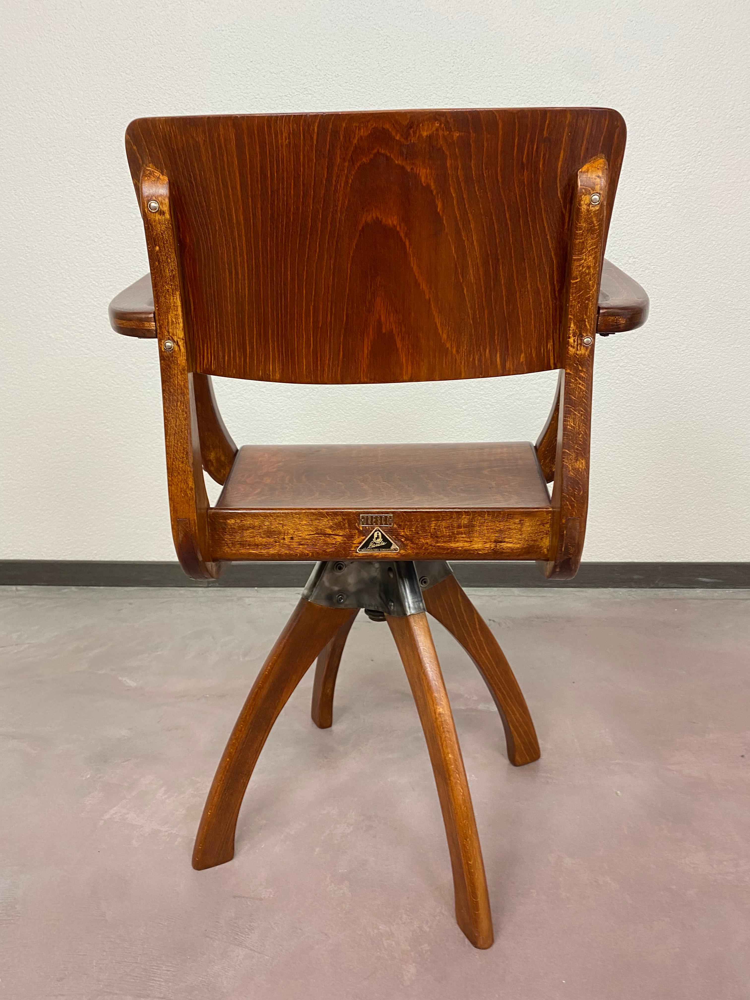Wood Casala Swivel Desk Chair