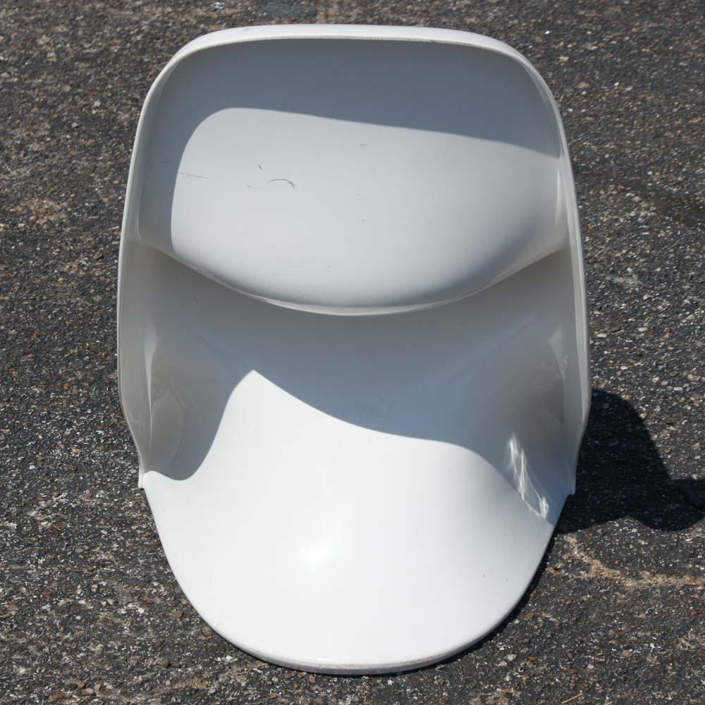 Plastique Casalino Alexander Begge chaise empilable blanche en vente