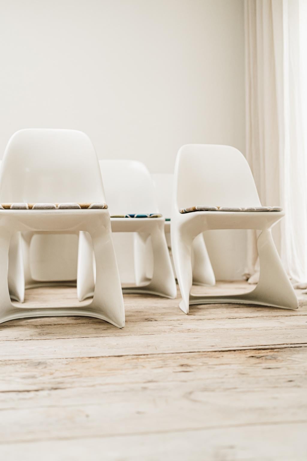 Casalino Plastic Chairs by Alexander Begge for Casala, Set of 8 In Good Condition In Brecht, BE