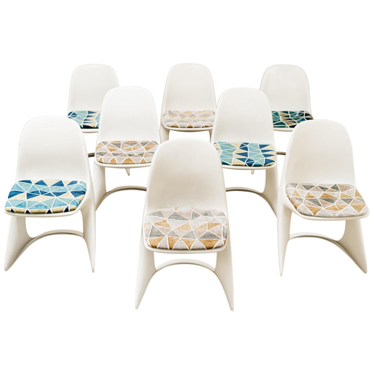 Casalino Plastic Chairs by Alexander Begge for Casala, Set of 8