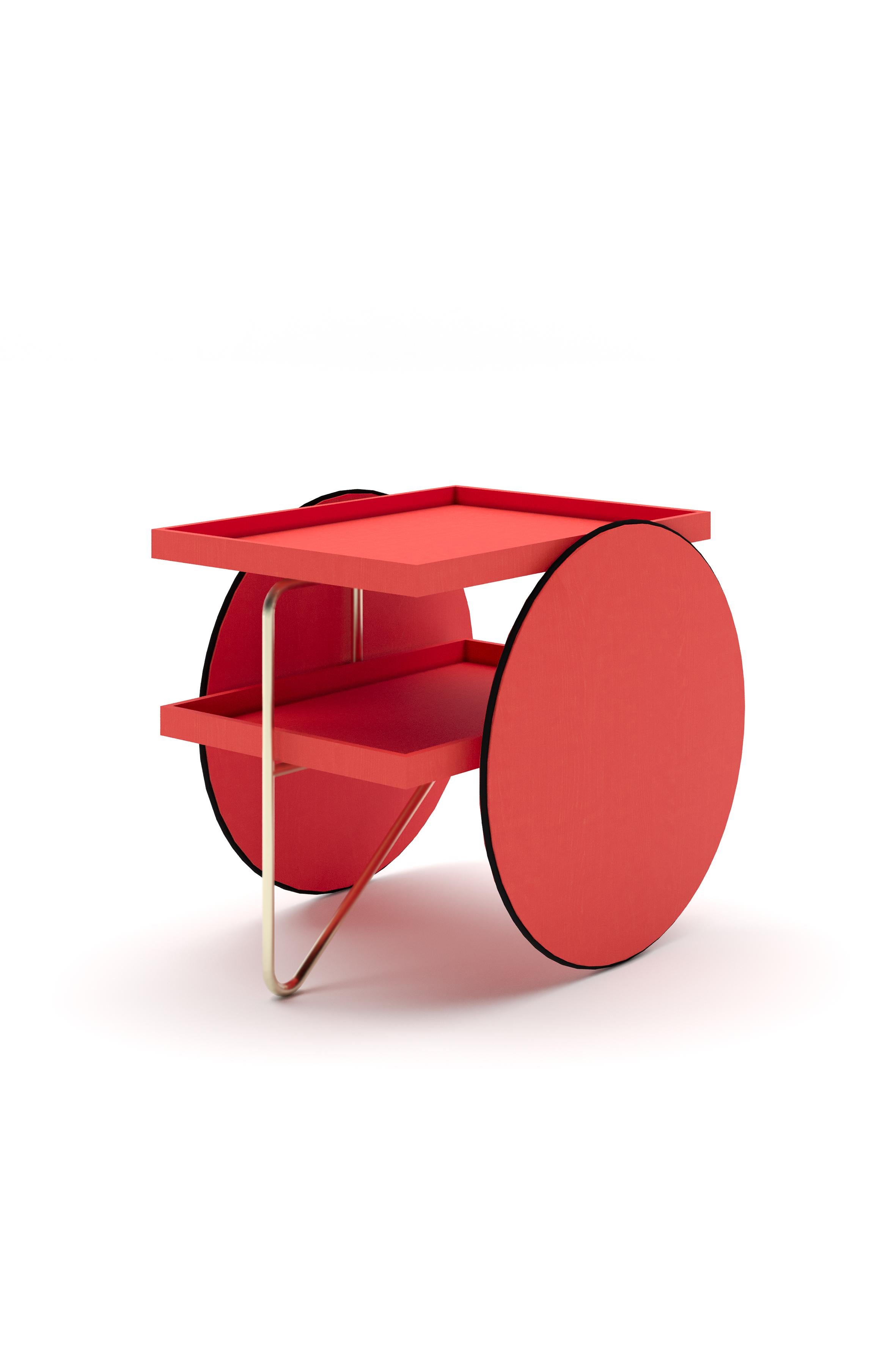 Table d'appoint Casamania CHARIOT en noir par GamFratesi en vente 5