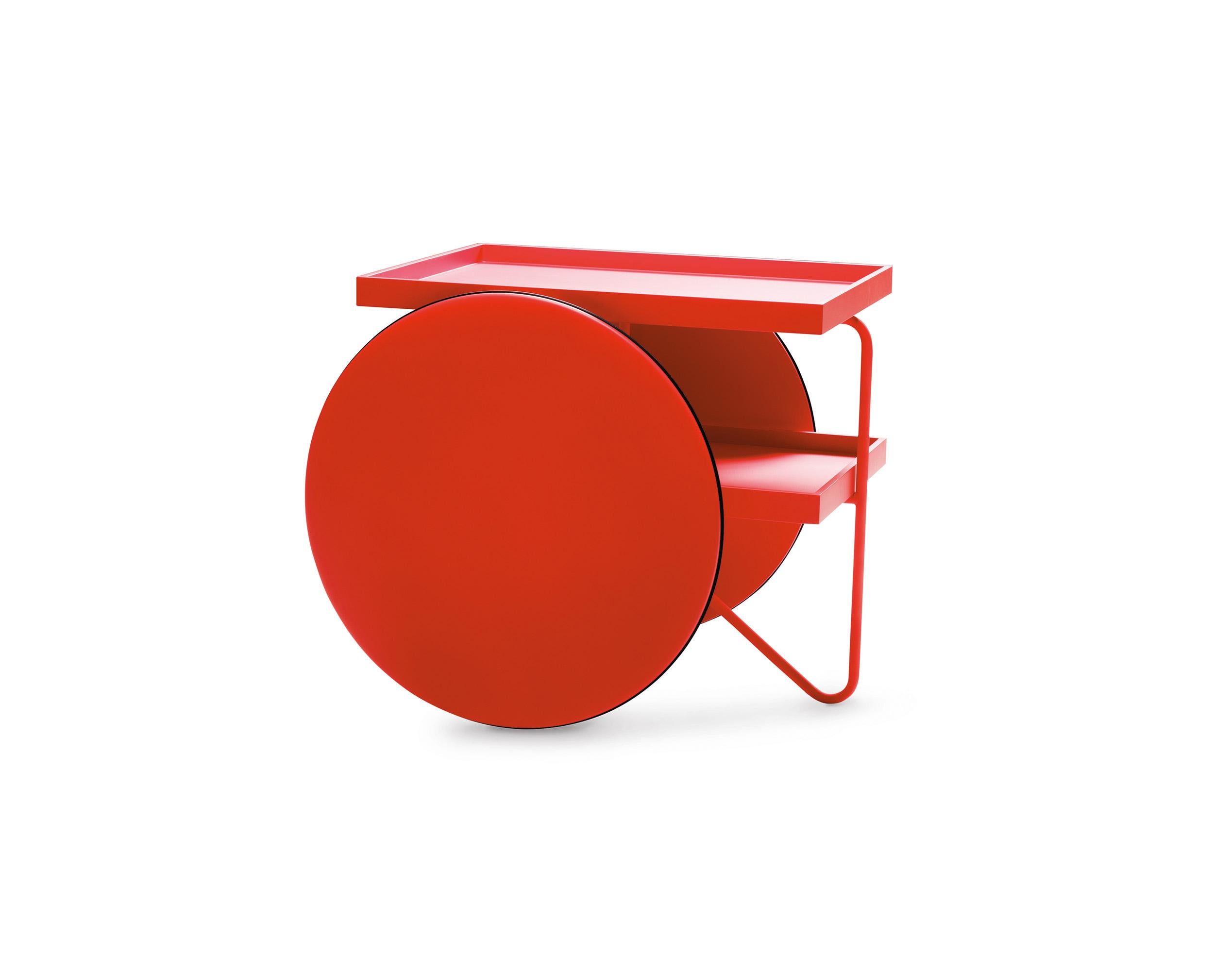 Casamania CHARIOT Side Table in Red by GamFratesi For Sale 13