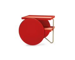 Table d'appoint Casamania CHARIOT rouge de GamFratesi
