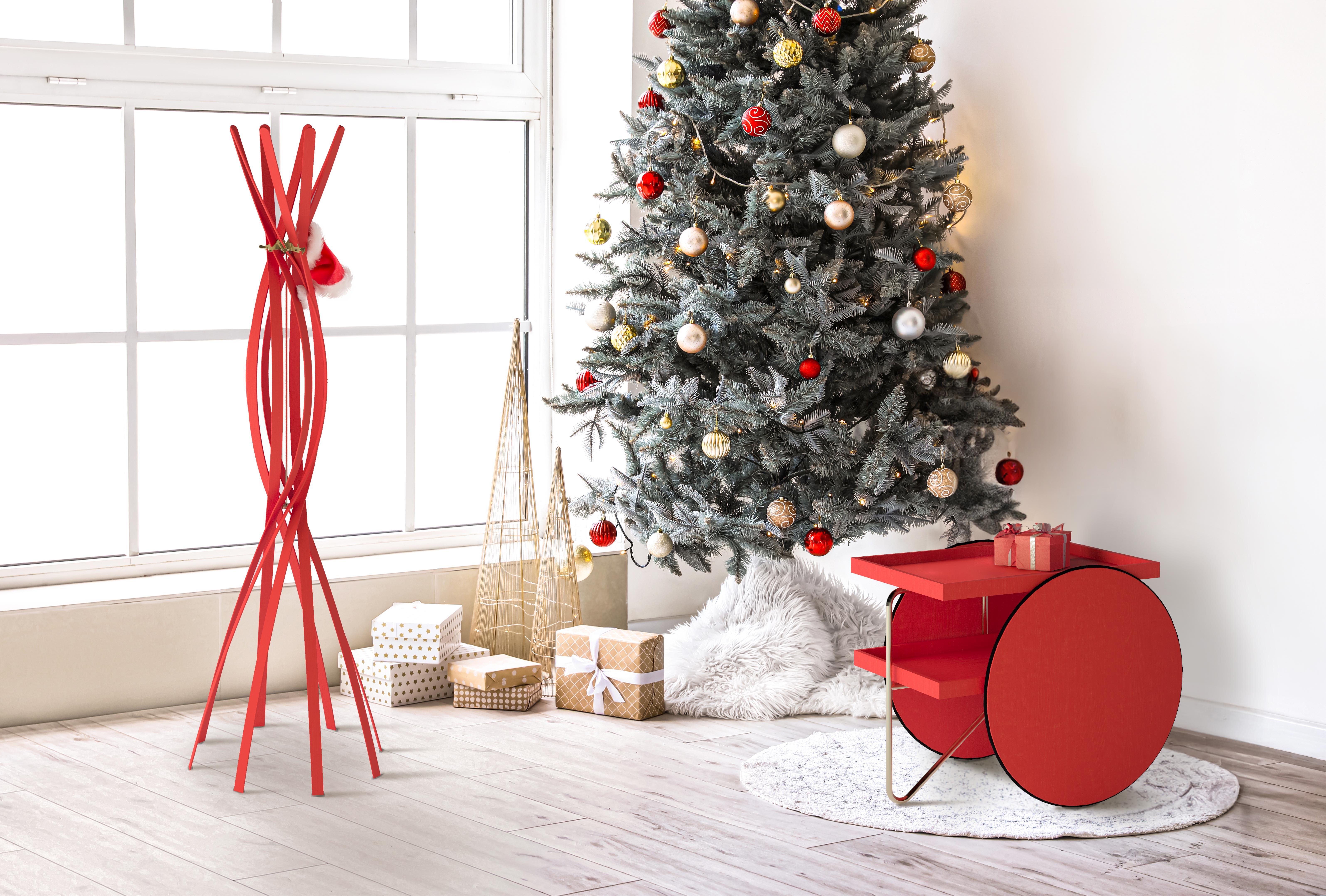 Casamania CHARIOT Side Table in Red by GamFratesi In New Condition For Sale In Brooklyn, NY