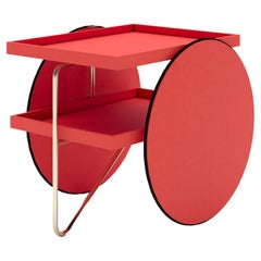 Casamania CHARIOT Beistelltisch in Rot von GamFratesi