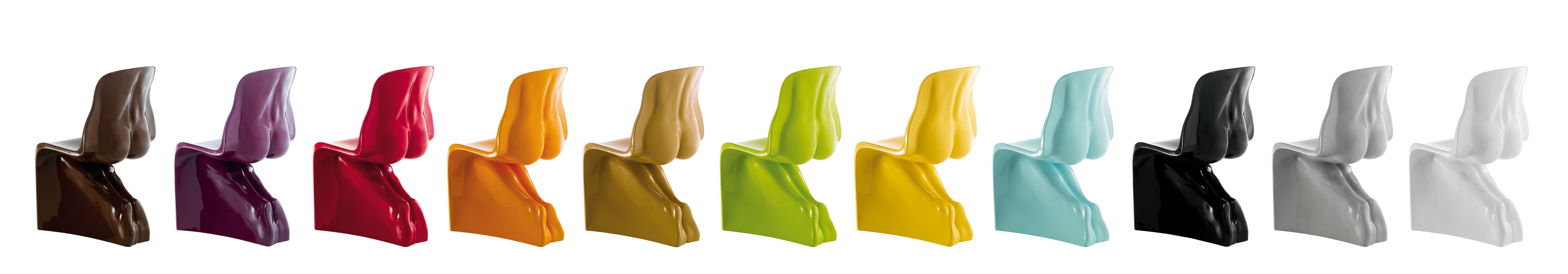 Casamania HER Glossy Chair in Black by Fabio Novembre For Sale 11