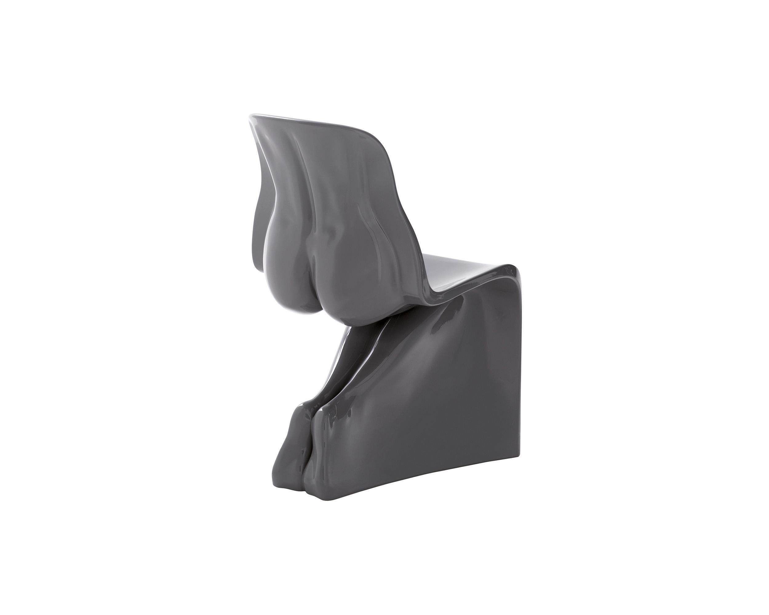 Casamania HER Glossy Chair in Black by Fabio Novembre For Sale 13