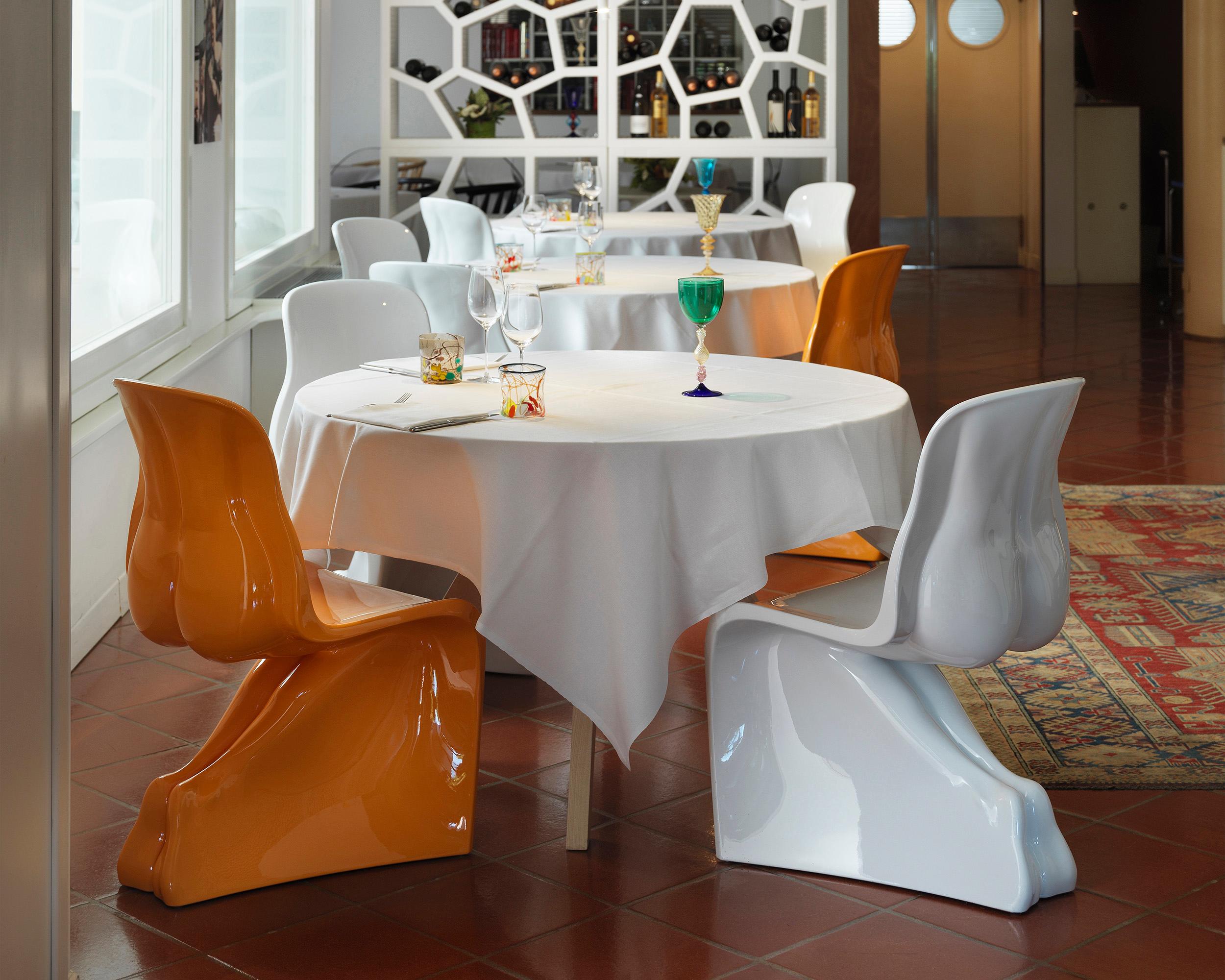 Contemporary Casamania HIM Glossy Chair in White by Fabio Novembre For Sale