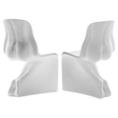 Casamania HIM&HER Set of two Matt Chairs in White by Fabio Novembre