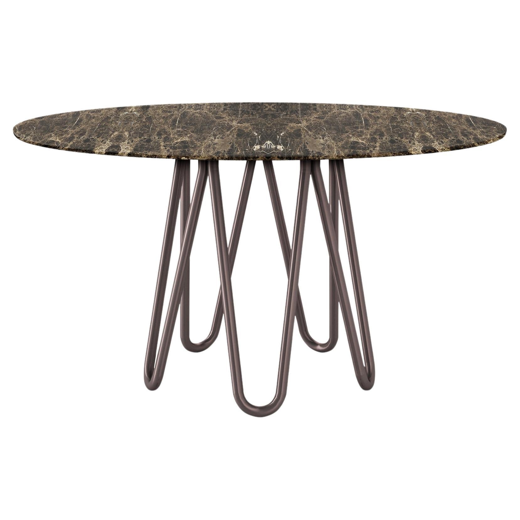 Casamania MEDUSA Tisch aus Emperador-Marmor von GamFratesi