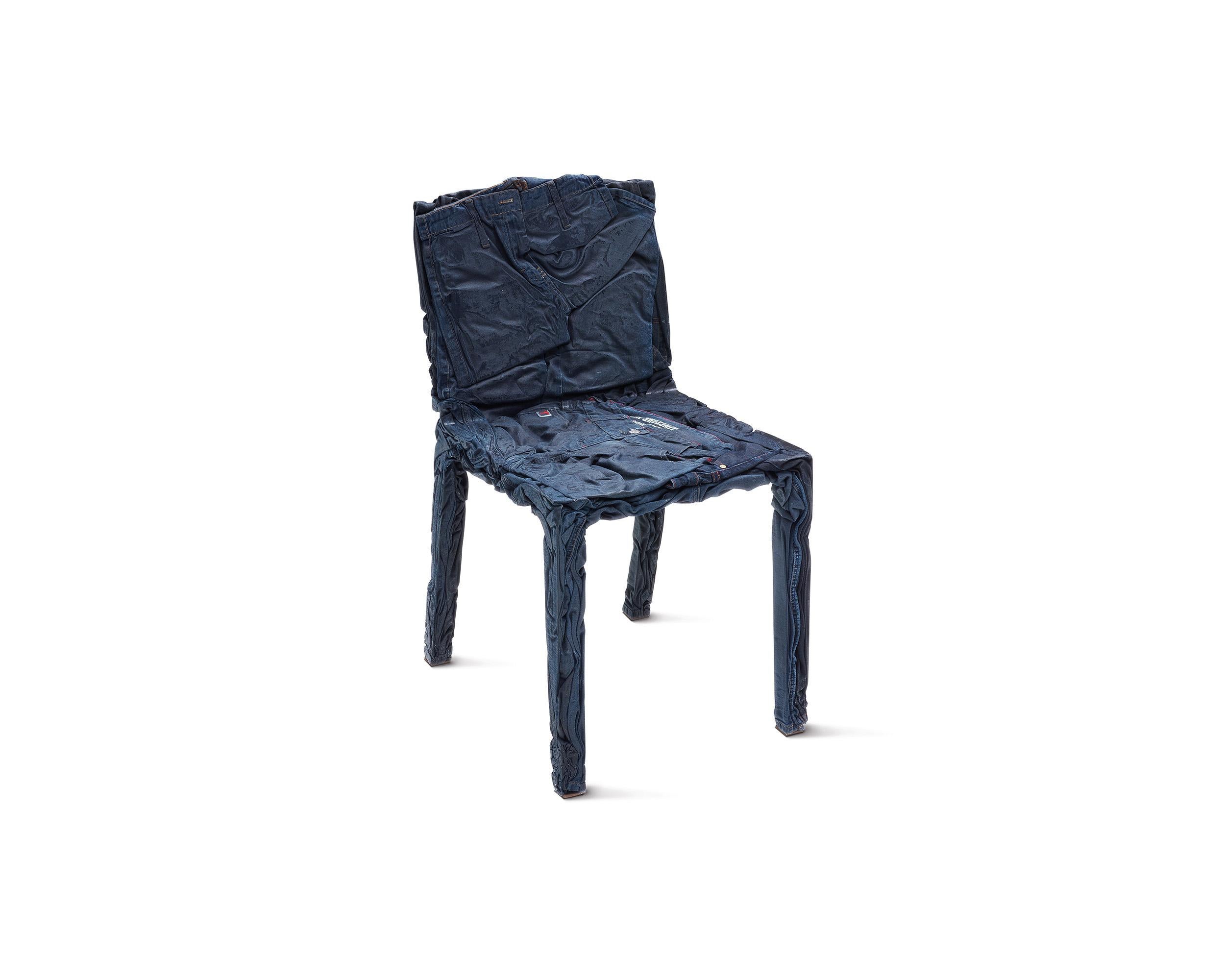 Casamania REMEMBERME Chair in Jeans by Tobias Juretzek In New Condition For Sale In Brooklyn, NY