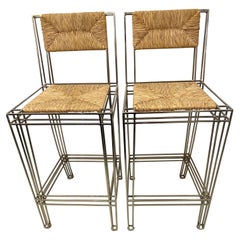Casamidy Nickel Plated Barstools 8 Available