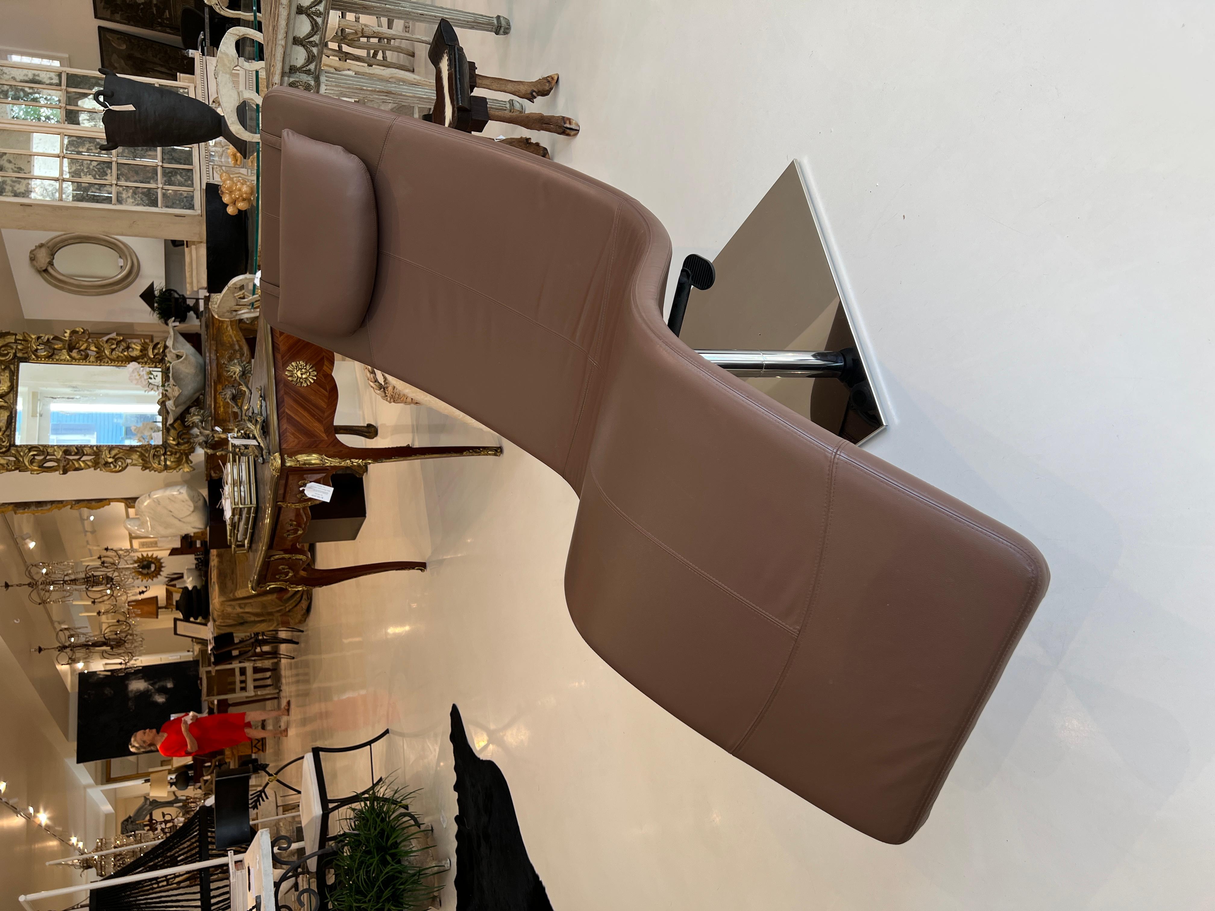 Leather Casanova Chaise Lounge by Yasuhiro Shito for Cattelan Italia