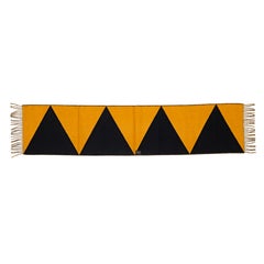 Casaque Zig Zag Schalldämpfer Schal - 155x31cm - Saumon Noire - Neu