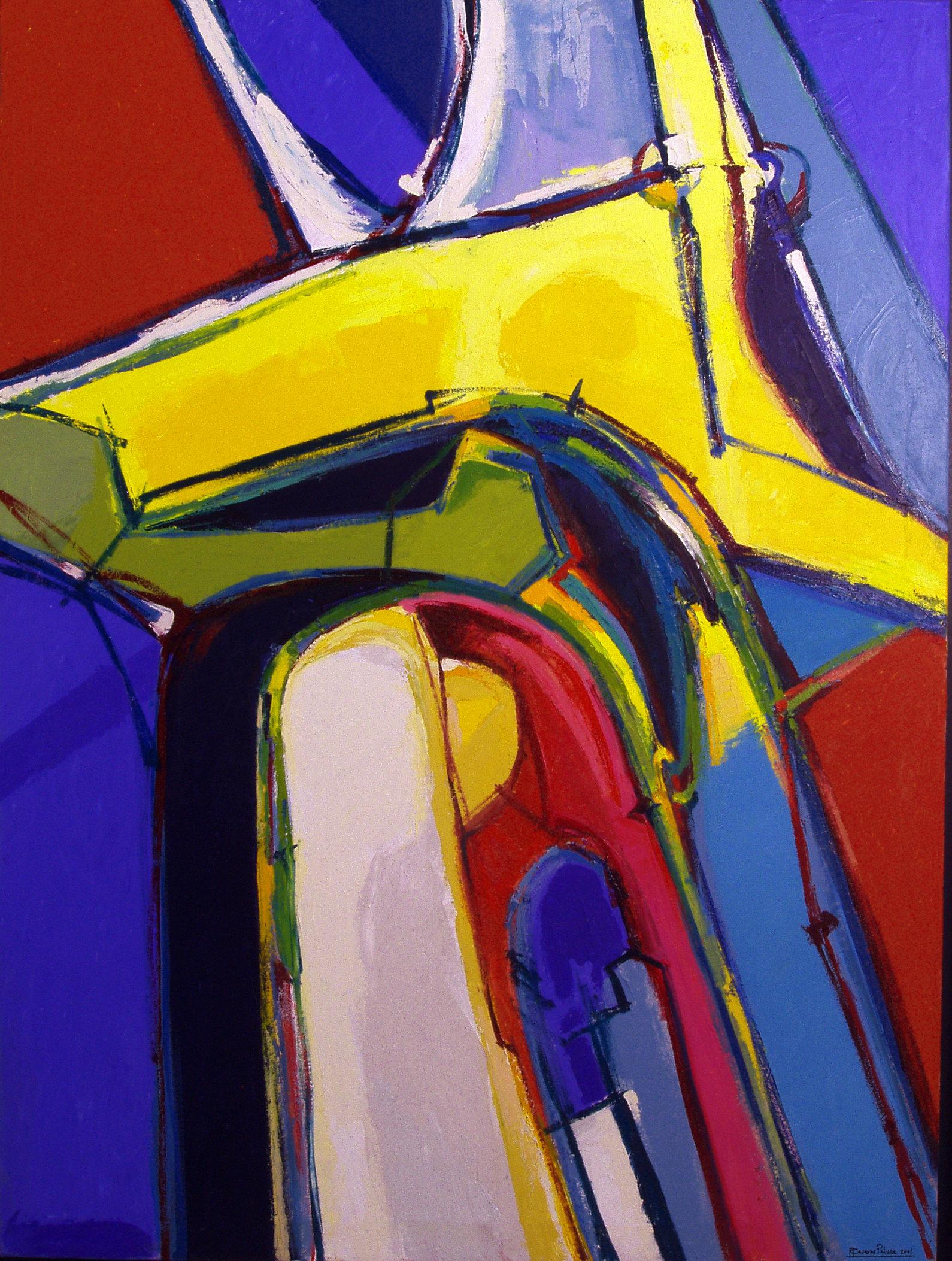 Abstract Painting di Casares Palma  - Fuerza II