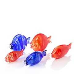 Casarialto Large Deep Blue Murano Glass Fish