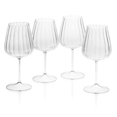 Casarialto Set of 4 Millerighe White Wine Glasses