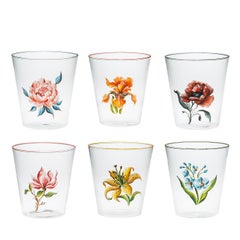 Casarialto Set of 6 Jardin Fleuri Glass Tumblers