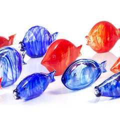 Casarialto Small Blue Murano Glass Fish