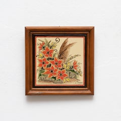 Cerámica Casas Pintada a Mano, circa 1960