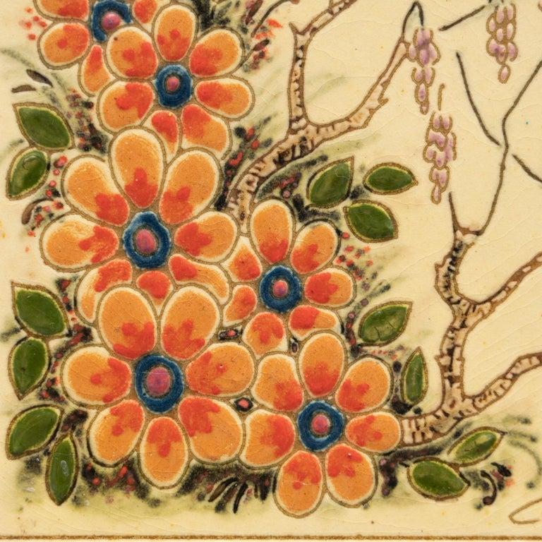 Casas Ceramic Hand Painted Artwork, circa 1960 For Sale 1