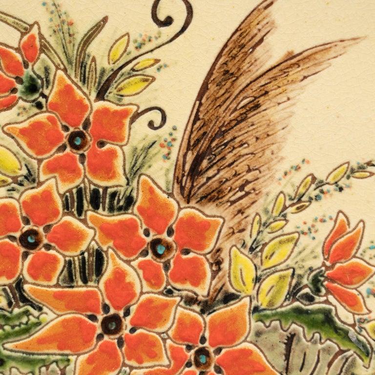 Opera d'arte dipinta a mano in ceramica Casas, 1960 circa in vendita 1