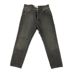 Casasola Graue, gerade, taillierte Denim-Jeans, Größe 40