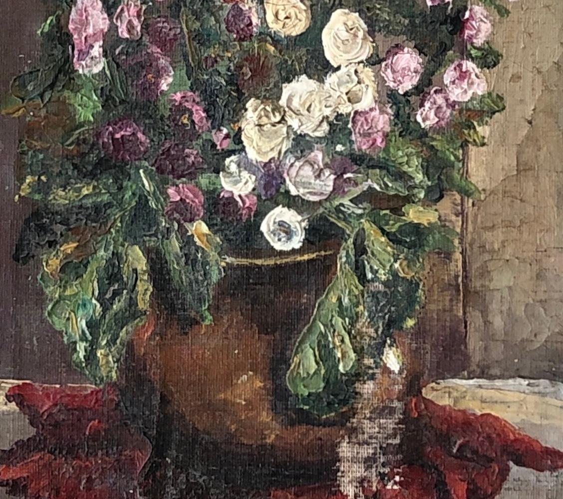 flowers pot painting
