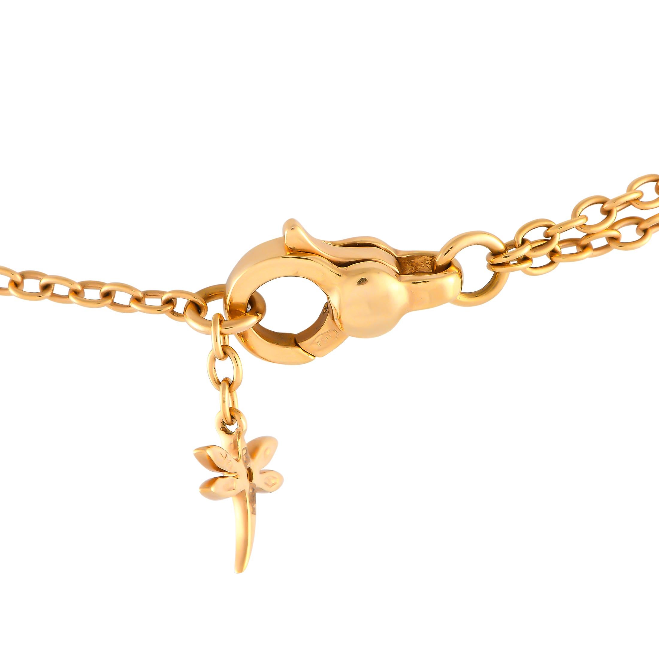 Round Cut Casato 18K Yellow Gold 0.30ct Diamond and Prasiolite Pendant Necklace For Sale