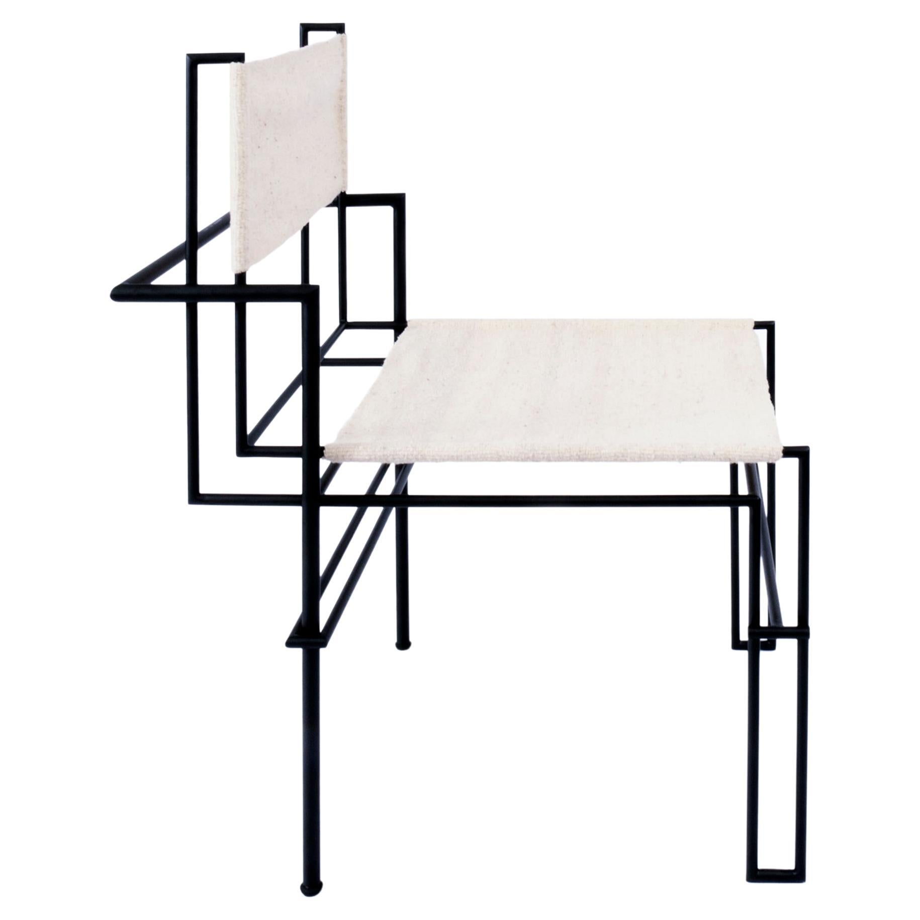 Silla Casbah de metal negro de Nomade Atelier