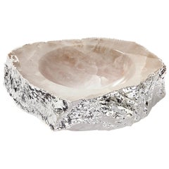 Casca Bowl in Crystal and Pure Silver by ANNA new york