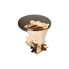 Cascade, Cast Polished Bronze Side Table