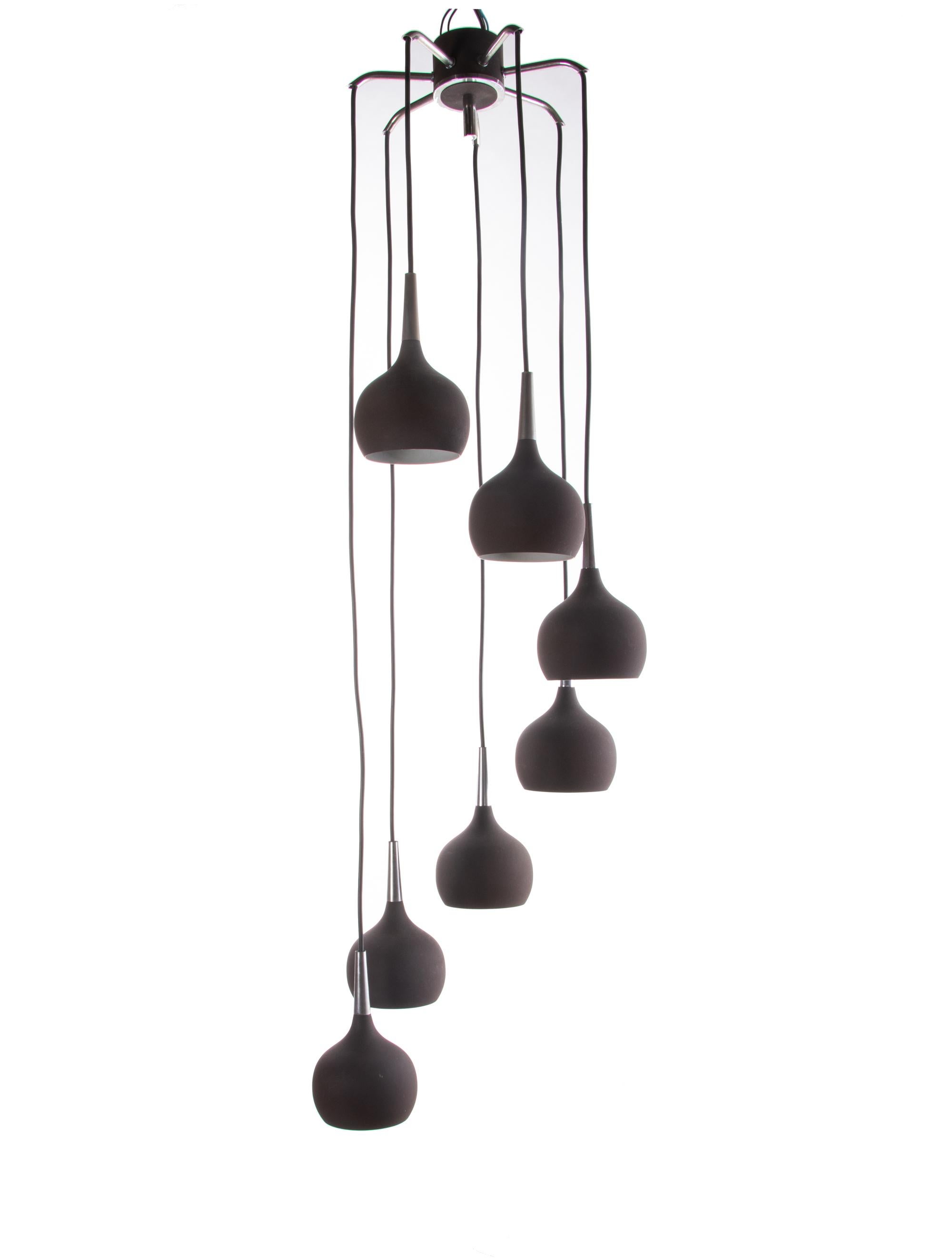 Swedish 1970 Sweden Markaryd 'Dome' Cascade Chandelier by Hans-Agne Jakobsson