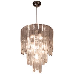 Cascade Chandelier Lamp by Carlo Nason for Mazzega, Italy, 1970's