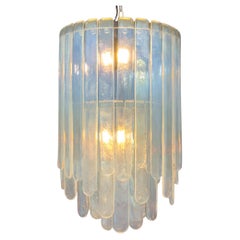 Cascade Chandelier Opalescent Murano Glass by Carlo Nason for Mazzega, 1970