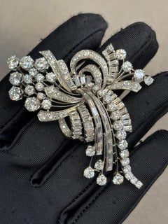 Cascade Diamond Brooch