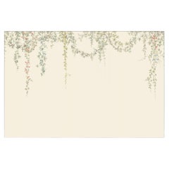 Cascade Florale Hand-painted Canvas Mural