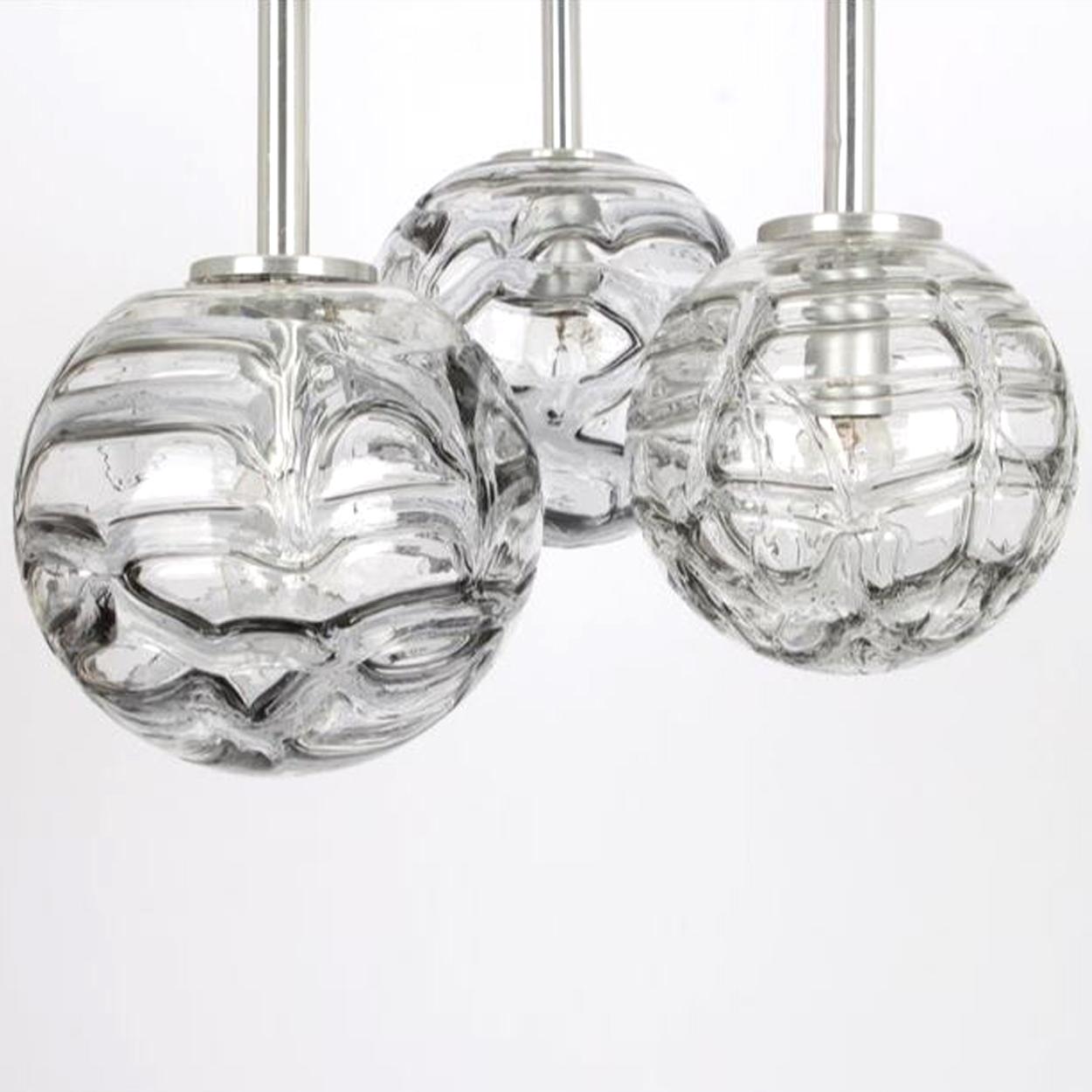 Cuencos de cristal de Murano grueso estilo Venini, diferentes tamaños, 1960 Moderno de mediados de siglo en venta