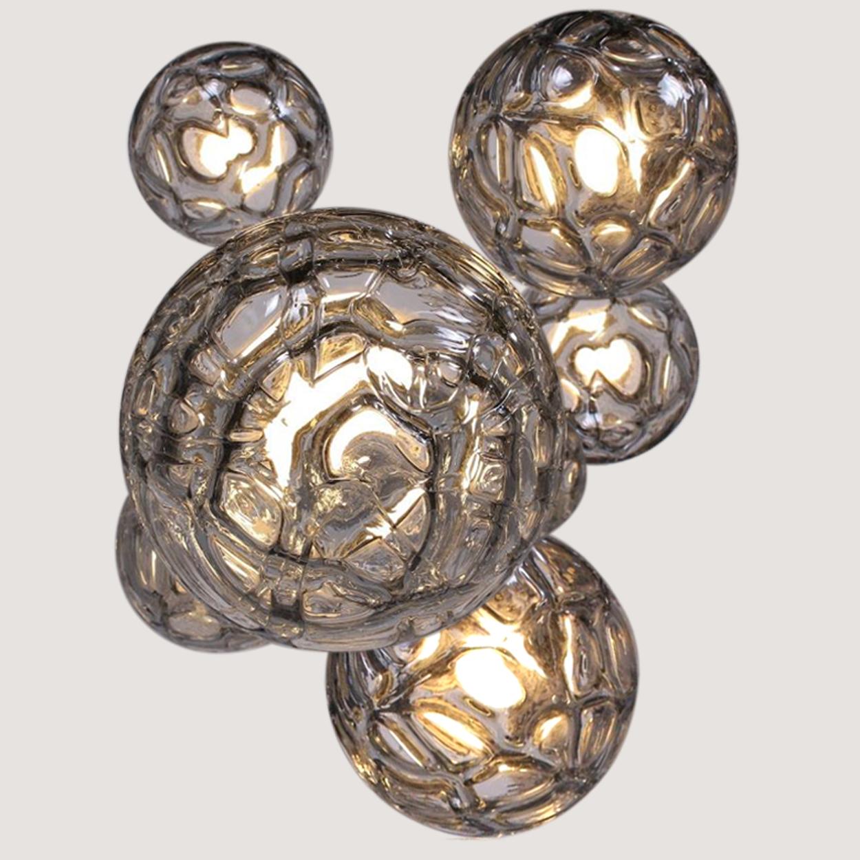 Cuencos de cristal de Murano grueso estilo Venini, diferentes tamaños, 1960 Alemán en venta